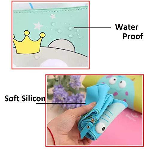 SILLYME Soft Silicon School Pencil Pouch Stationary Case Box (1 pc) | Assorted Design