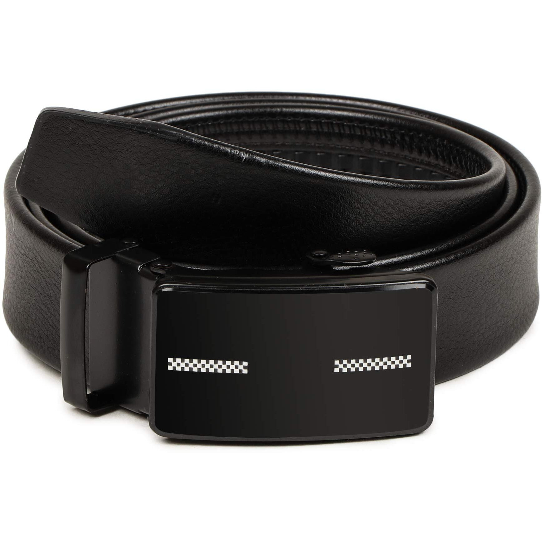 VOGARD Men s Vegan Leather Belt for Men | Formal & Casual | Autolock Buckle,Black | Fit all size upto 40 Inches Waist size (Black 15)