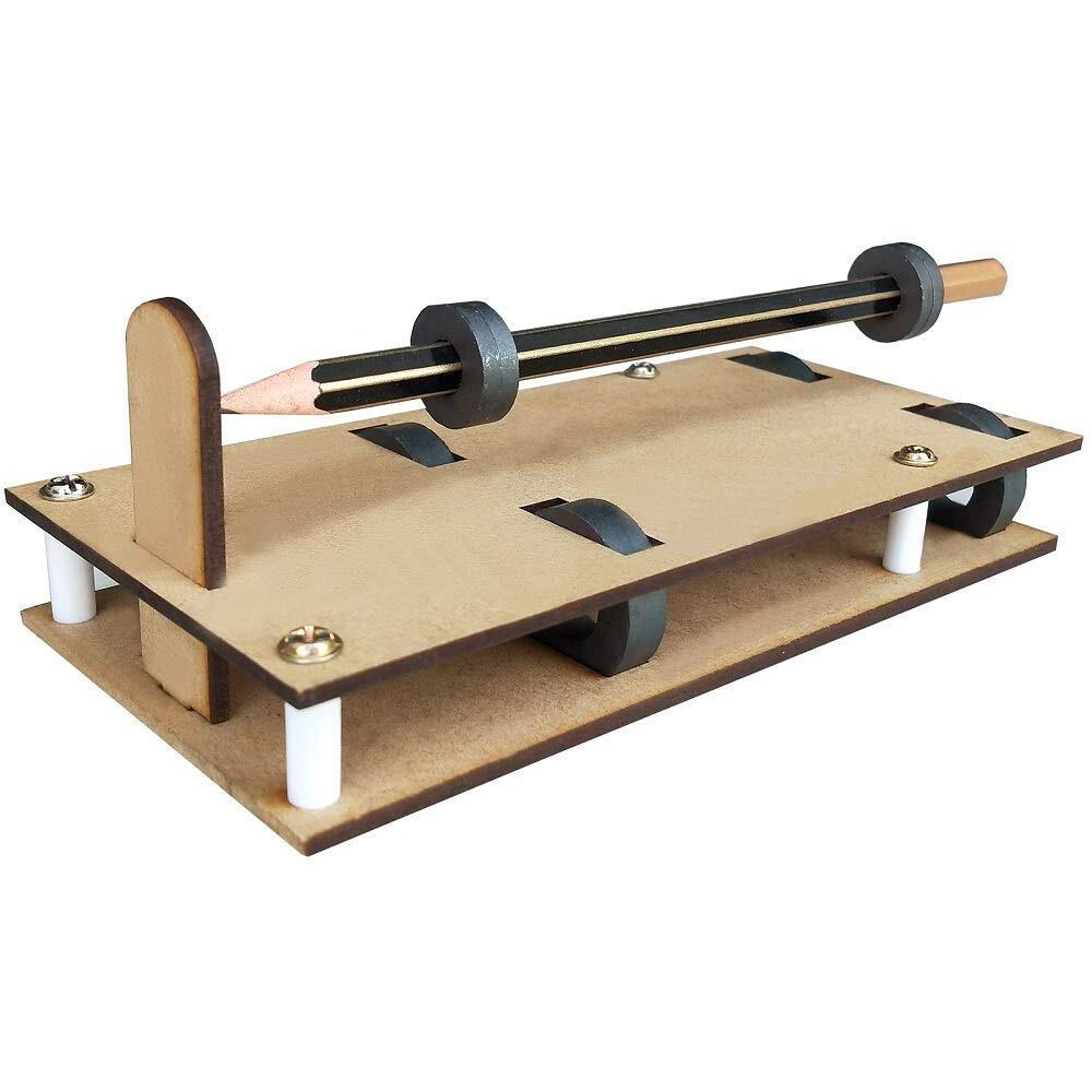 kit4curious magnetic levitation experiment school science project kit with report and instruction- Multi color