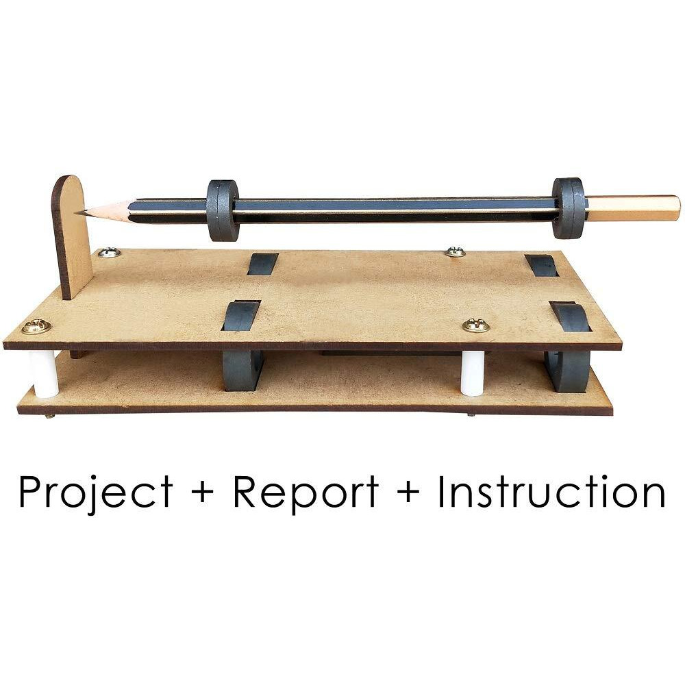 kit4curious magnetic levitation experiment school science project kit with report and instruction- Multi color