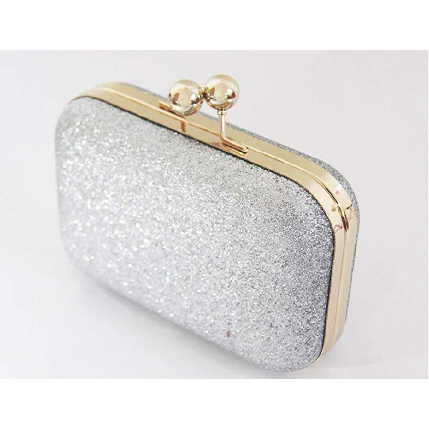 TOOBA Womens Handicraft Hand Embroidered Box Clutch Bag Purse For Bridal, Casual, Wedding
