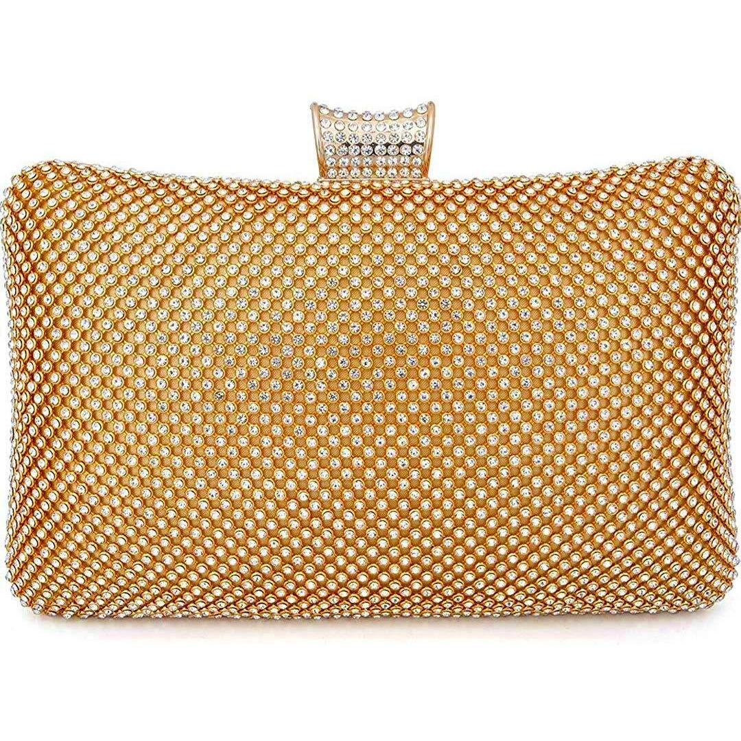 TOOBA Women s Beautiful Flower Box Clutch Bag | Detachable Chain Sling Strap| Ladies Purse Wallet