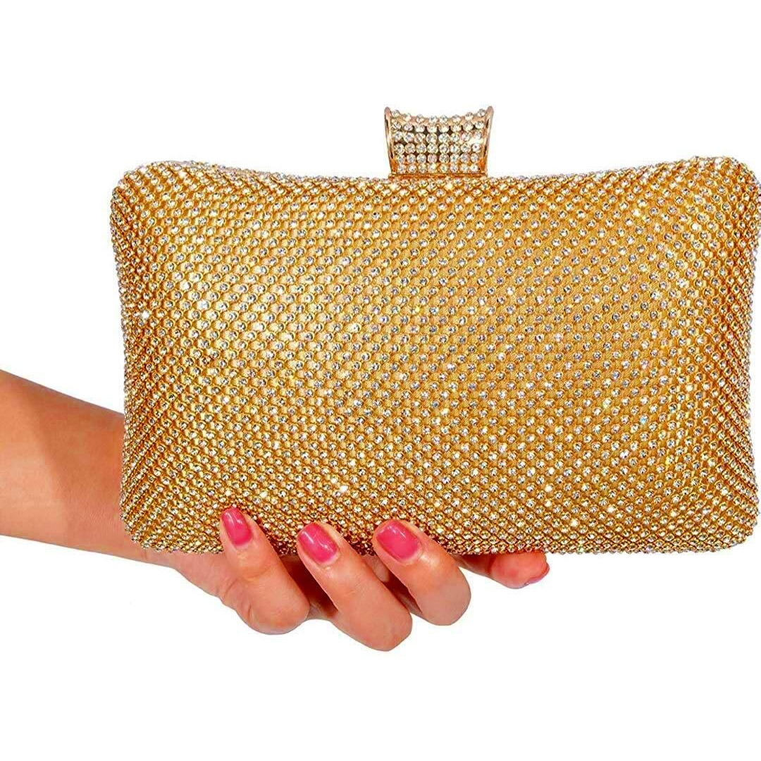 TOOBA Women s Beautiful Flower Box Clutch Bag | Detachable Chain Sling Strap| Ladies Purse Wallet