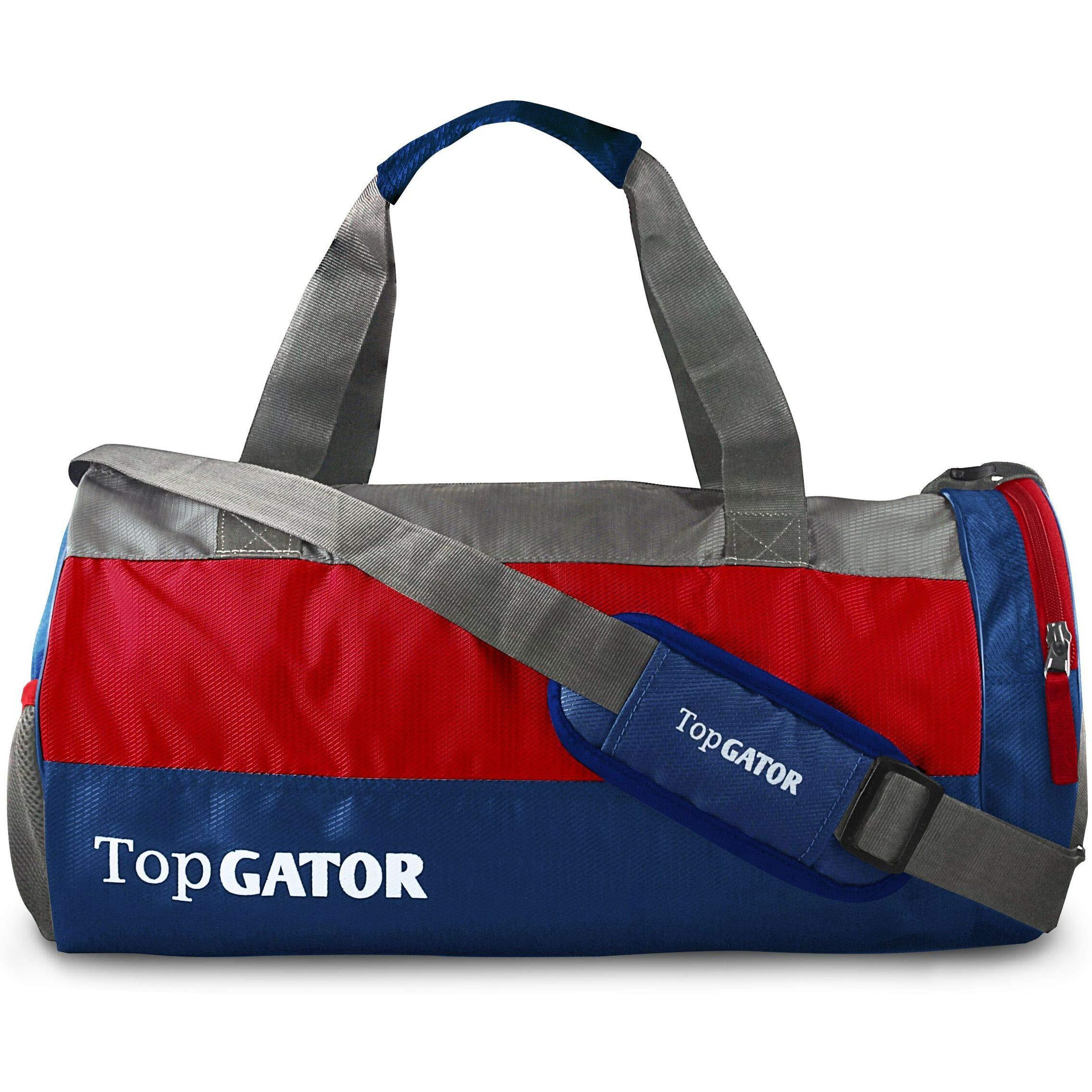Topgator Polyester 10 inches Soft Gym Bag with Shoes Compartment - Multicolour