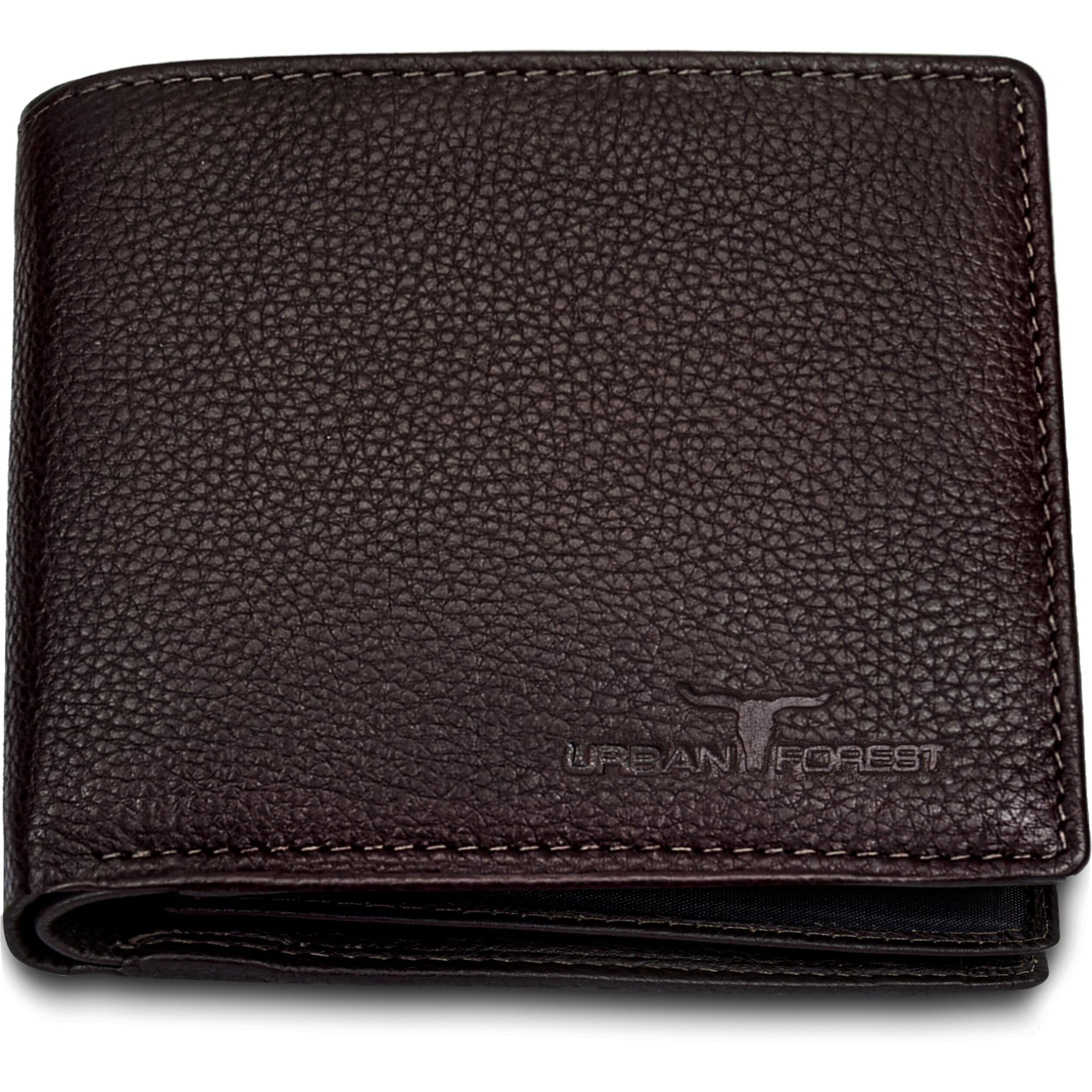 URBAN FOREST Carl Chocolate Brown Mens Leather Wallet for Men