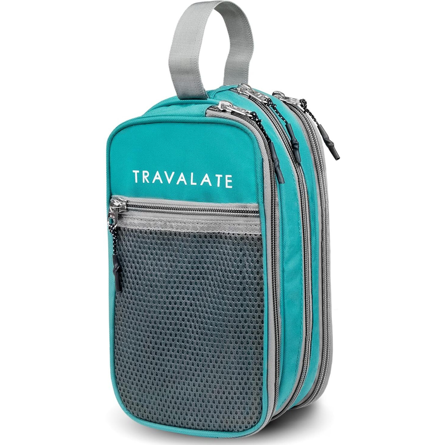 TRAVALATE Solid 11 Cms Cosmetic Pouch (L_ABParent_Ocean Blue)