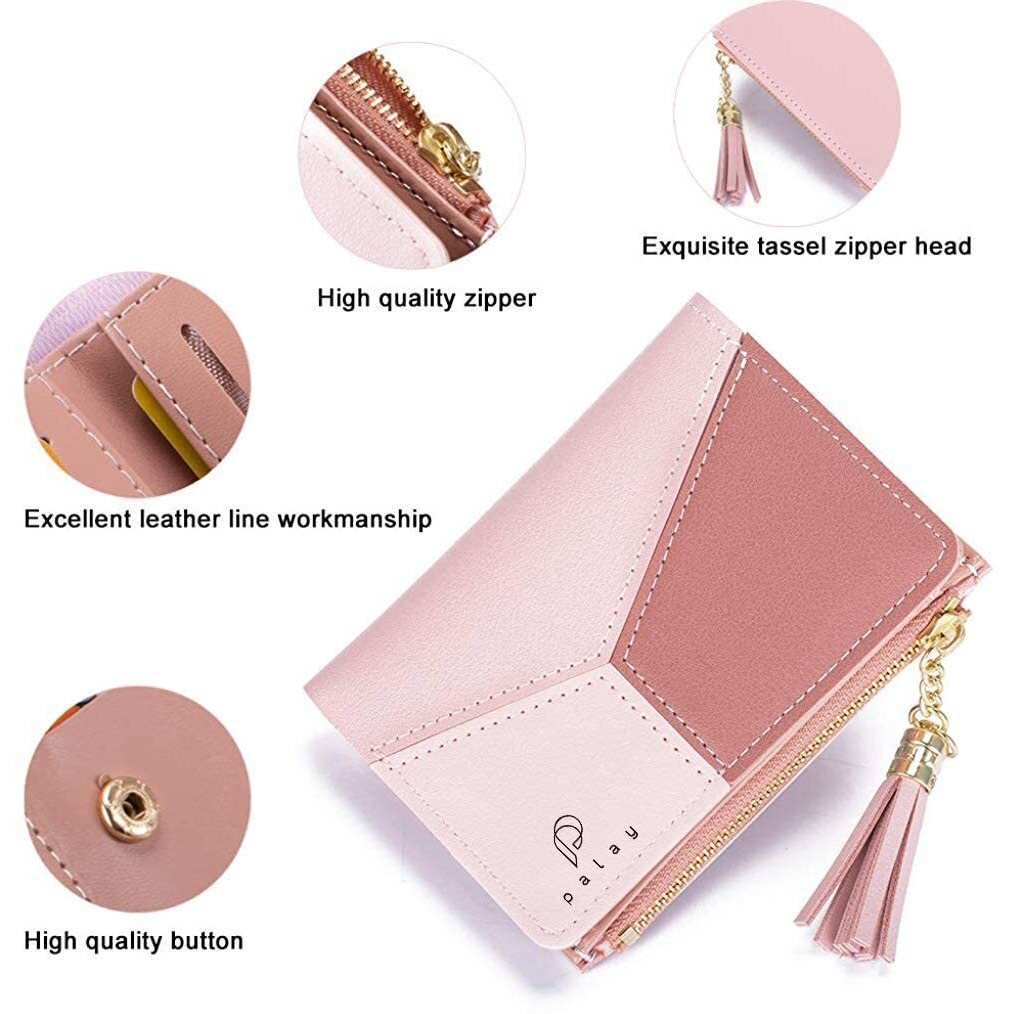 PALAY Small Women s Wallet -PU Leather Multi Wallets | Credit Card Holder | Coin Purse Zipper -Small Secure Card Case/Gift wallet for women and girls