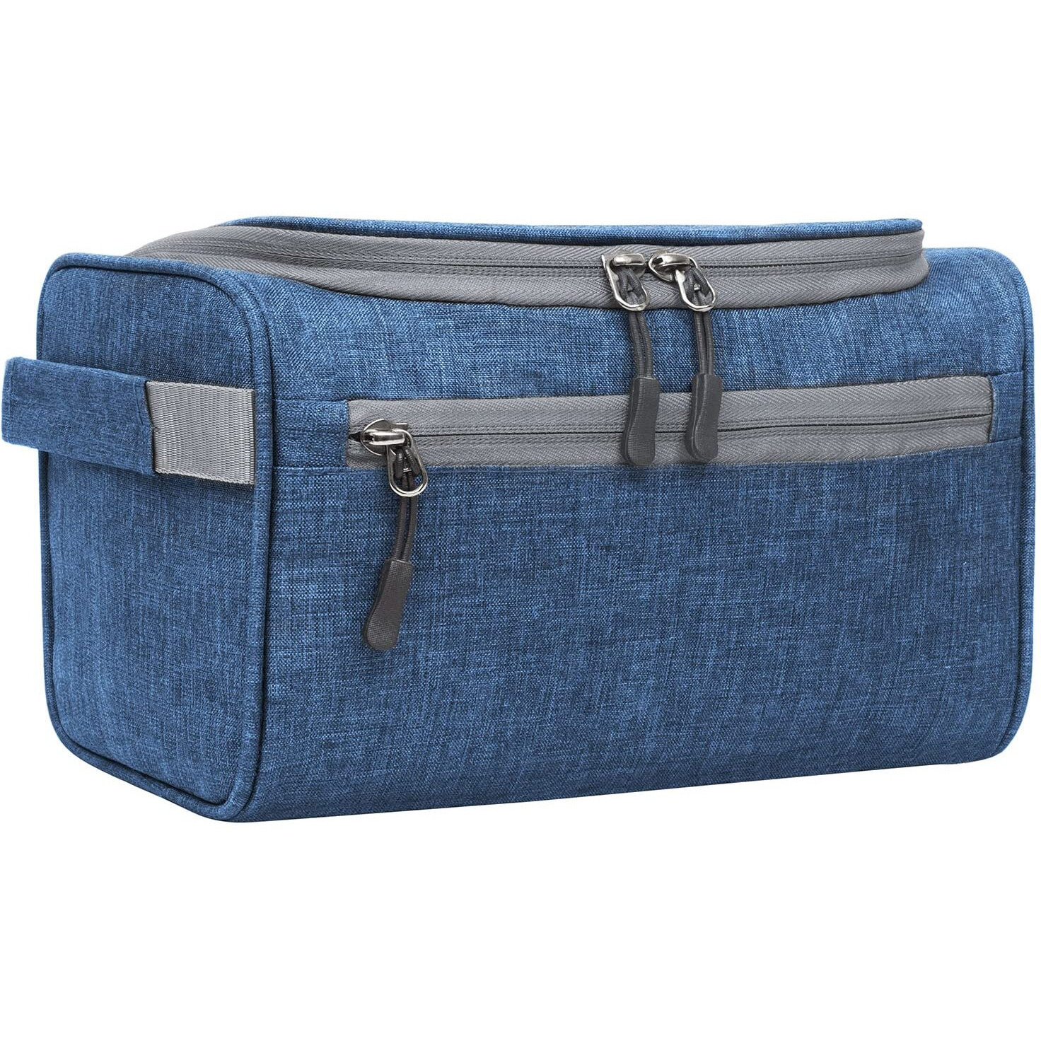 FATMUG Travel Toiletry Organizer Hanging Dopp Kit For Men, Cosmetics Pouch For Women - Navy Blue - 6 In, S