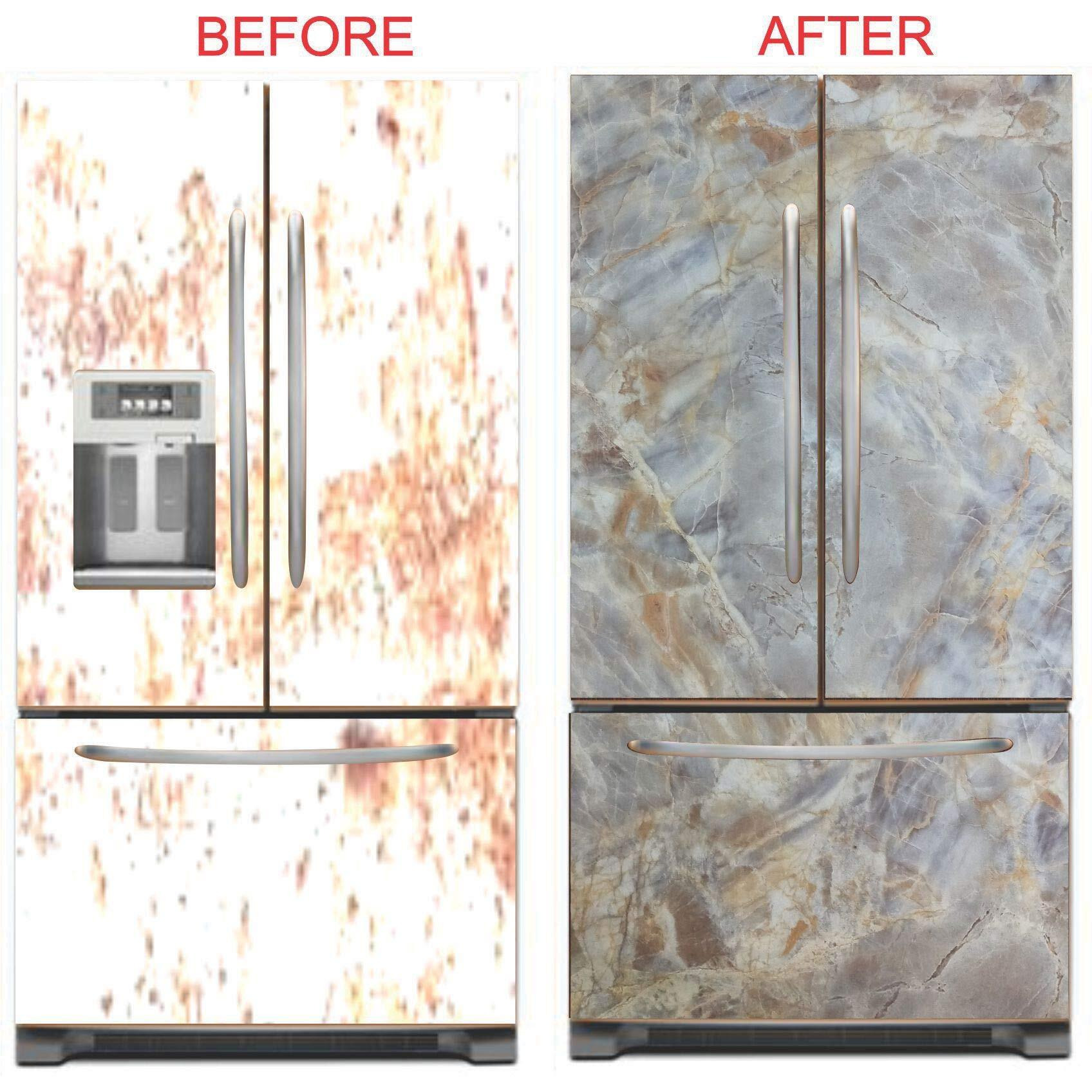 ELTON DIY High Gloss Pearl Marble Wallpaper, 16 x 96 Inch
