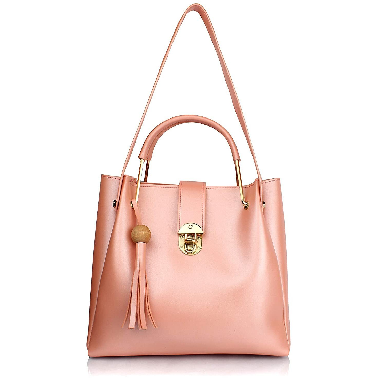 Mammon Women s pink Handbag (Set of 4)