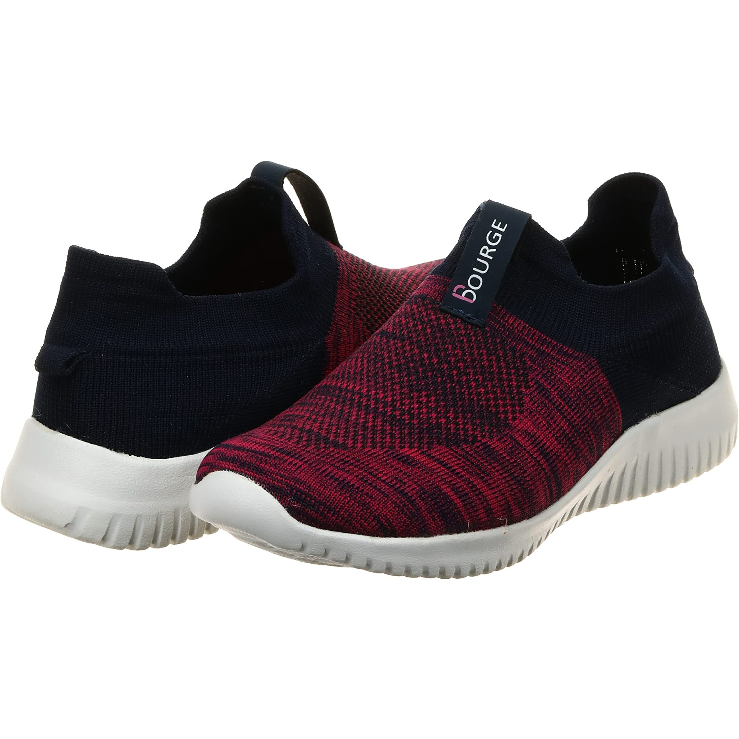 Bourge Women s Micam-108 Navy and Magenta Walking Shoes - 4 UK (36 EU) (5 US) (Micam-108-04)