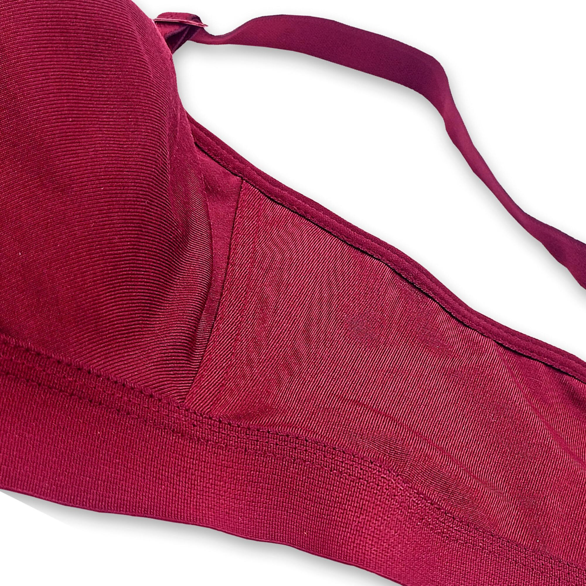 TRYLO Women s Cotton T-Shirt Bra Women s Non-Wired Bra (Alpa_Marun_36E)