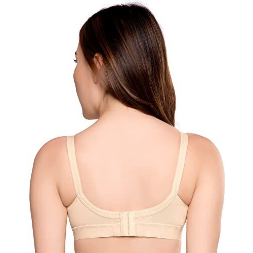 TRYLO Women s Cotton T-Shirt Bra Women s Non-Wired Bra (ALPA_Skin_34G)