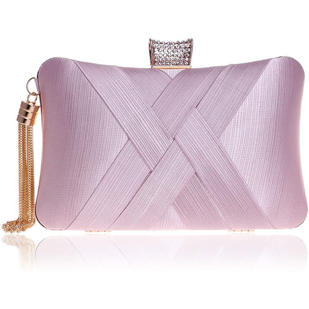 TOOBA Women s Beautiful Flower Box Clutch Bag | Detachable Chain Sling Strap| Ladies Purse Wallet