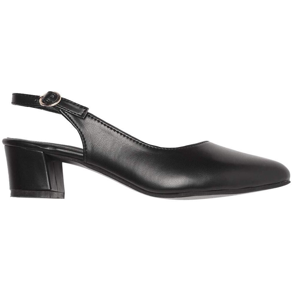 Marc Loire Women s Block Heel Pumps With Adjustable Ankle Strap, 4 Uk, Black