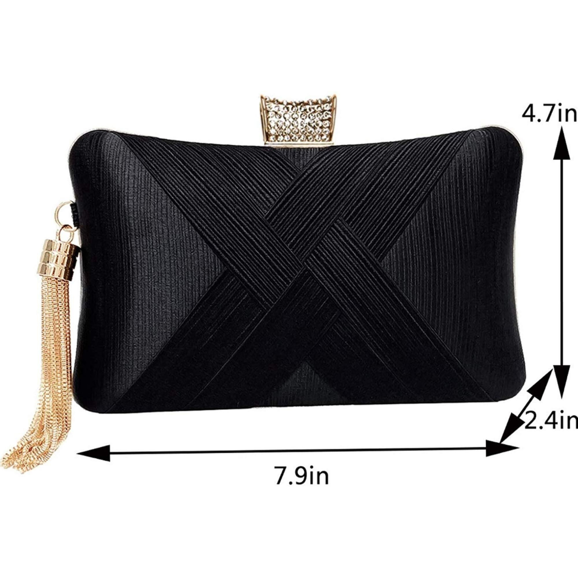 TOOBA Women s Beautiful Flower Box Clutch Bag | Detachable Chain Sling Strap| Ladies Purse Wallet