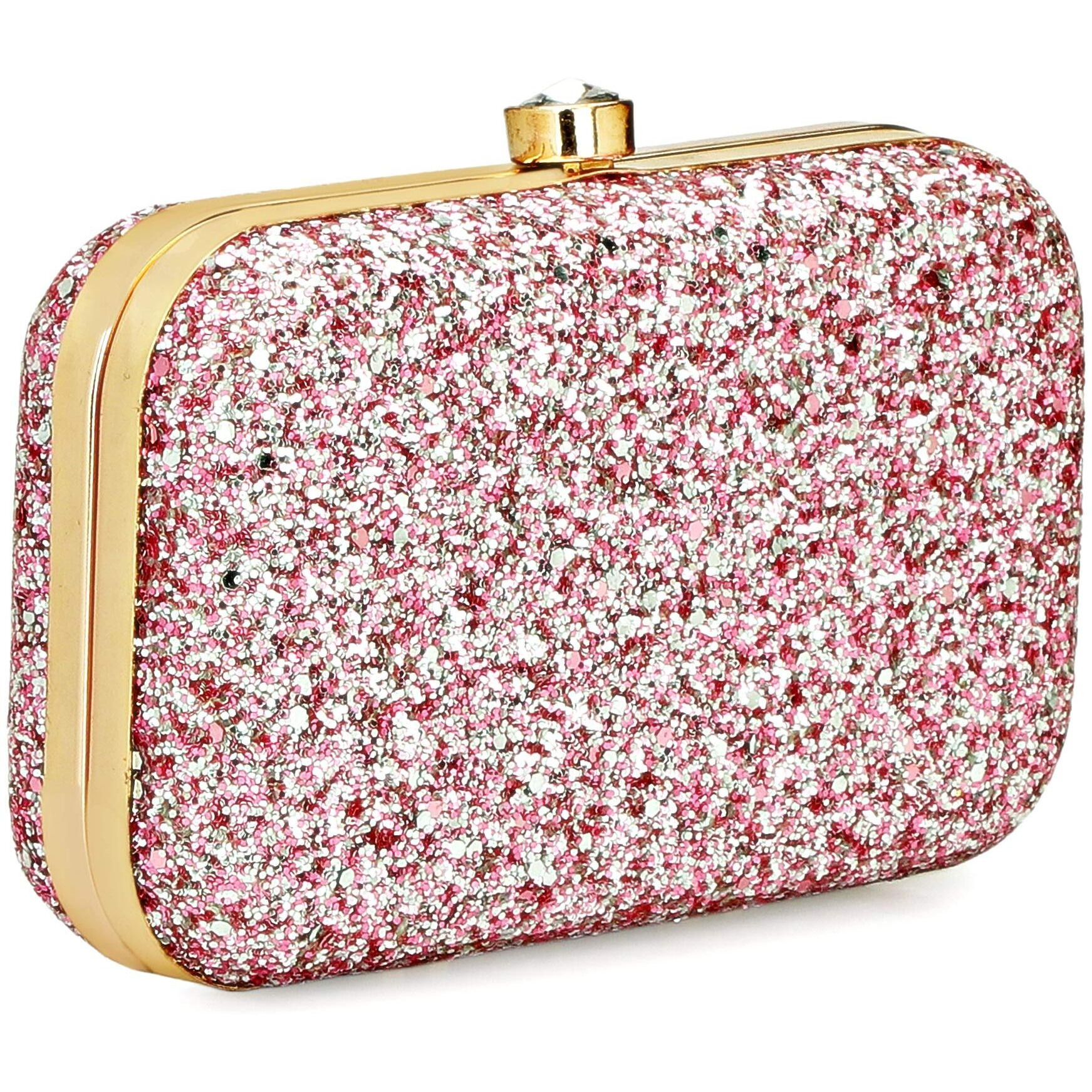 TOOBA Women s Grapes Work Box Clutch Glittering Light Purple