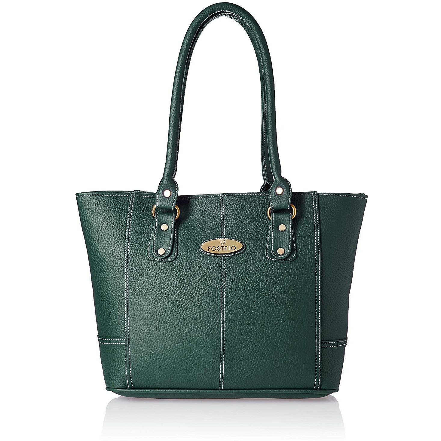 Fostelo Women s Vegan Leather Everly Handbags Shoulder Hobo Bag Ladies Purse (Green) (Large)