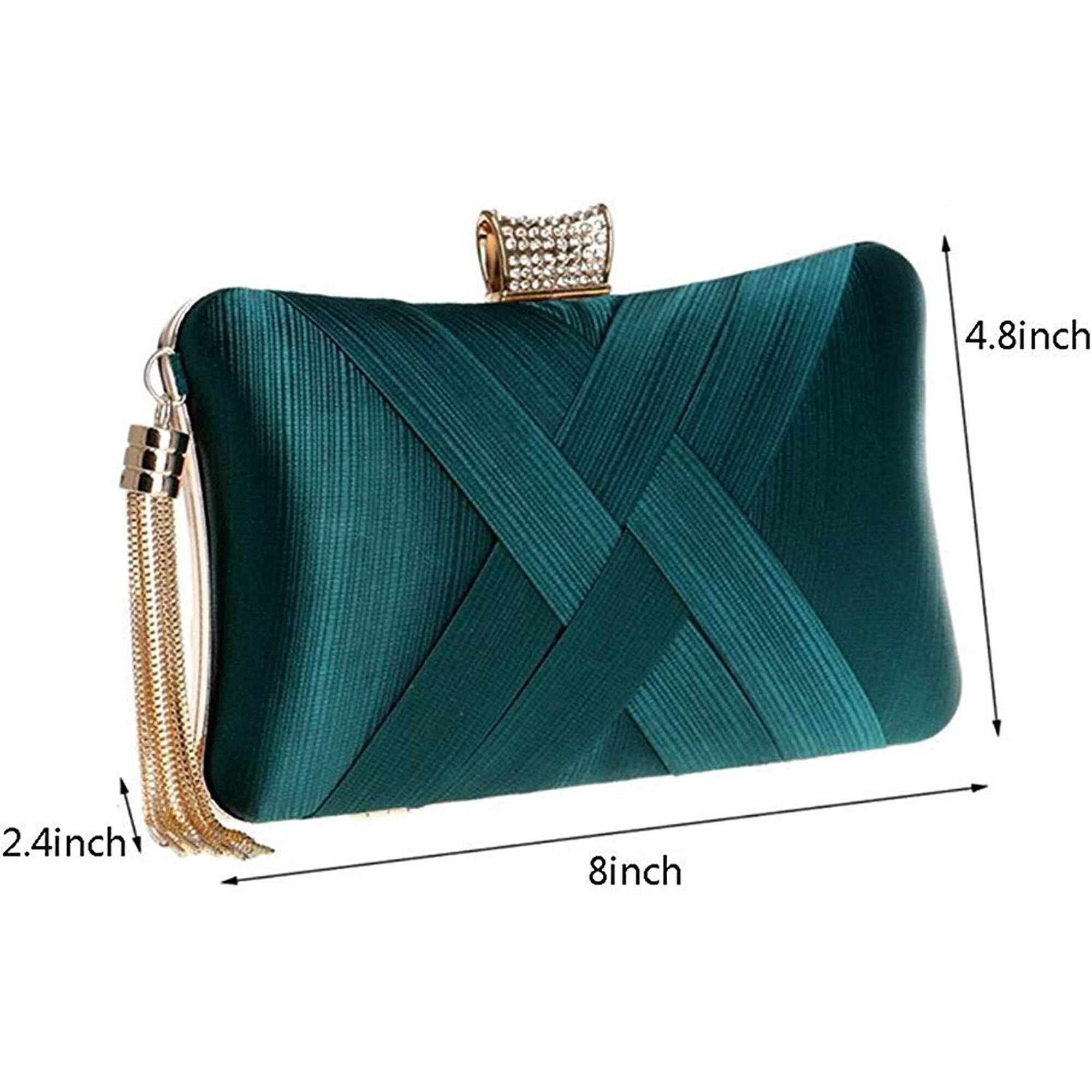TOOBA Women s Beautiful Flower Box Clutch Bag | Detachable Chain Sling Strap| Ladies Purse Wallet