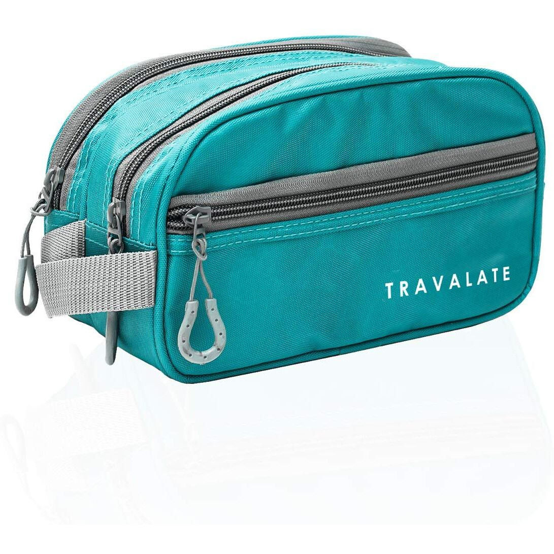 TRAVALATE Solid 9 Cms Cosmetic Pouch (S_TR1405_Turquise Blue)