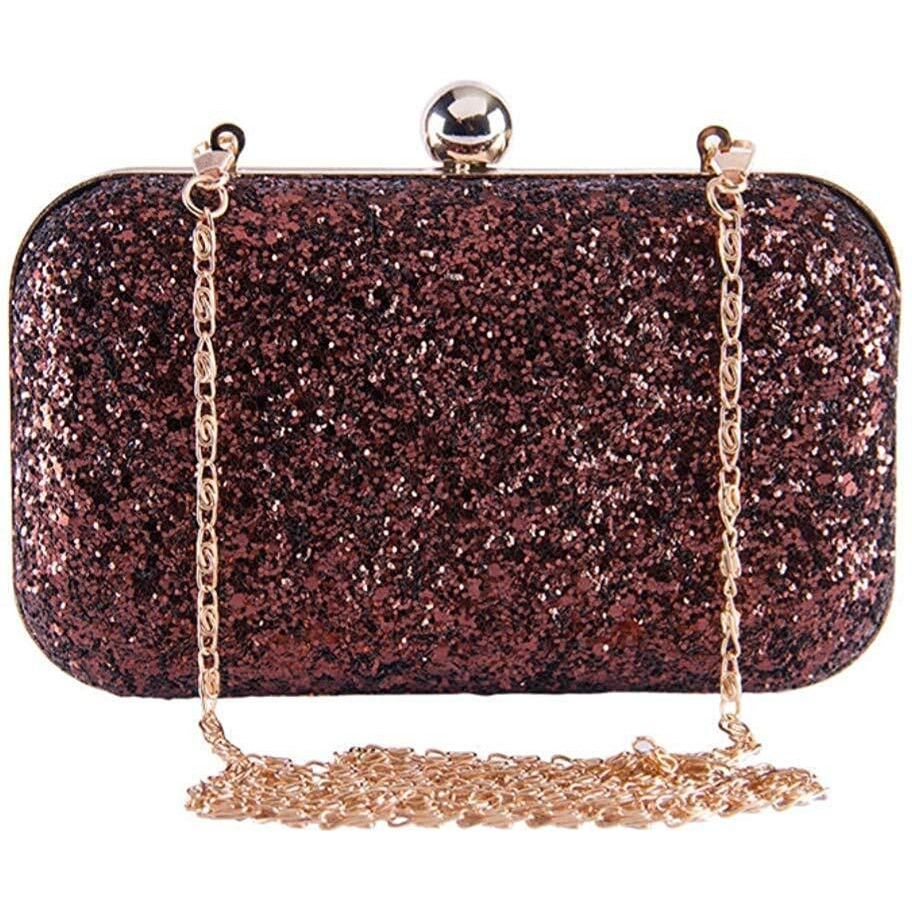 TOOBA Women s Grapes Work Box Clutch Glittering Copper