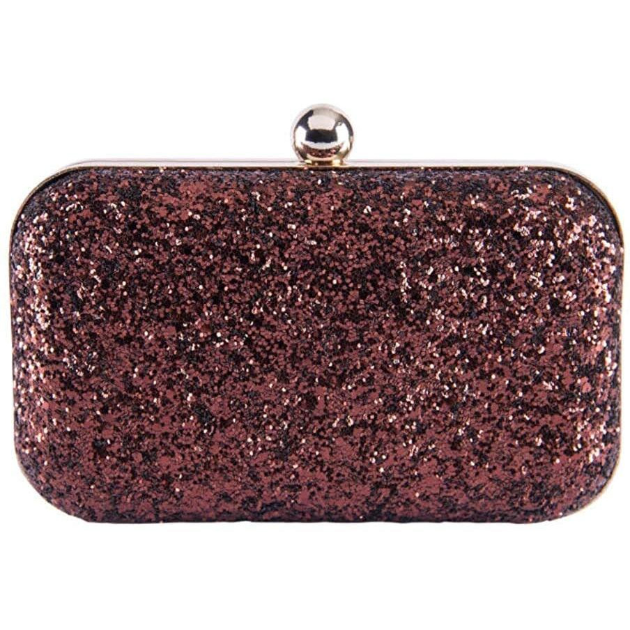 TOOBA Women s Grapes Work Box Clutch Glittering Copper