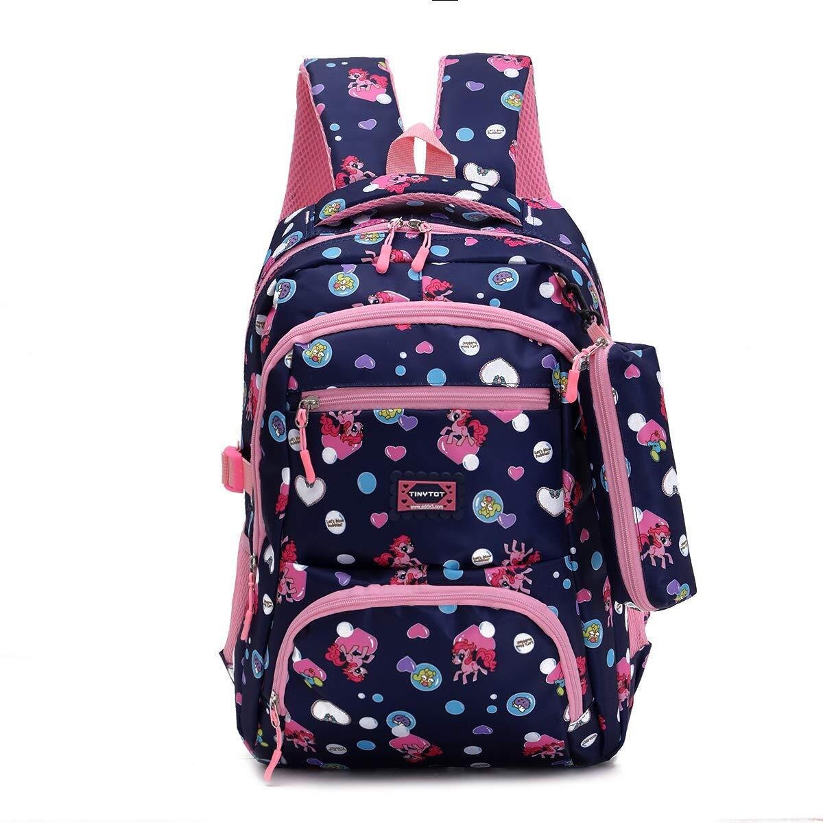 Tinytot 26 Litre, Unicorn Printed Stylish & Trendy Water Resistant Hi Storage School Collage Travel Backpack Bag with Pencil Pouch, for Girls & Women, 2nd Standard onward, 18 Inch