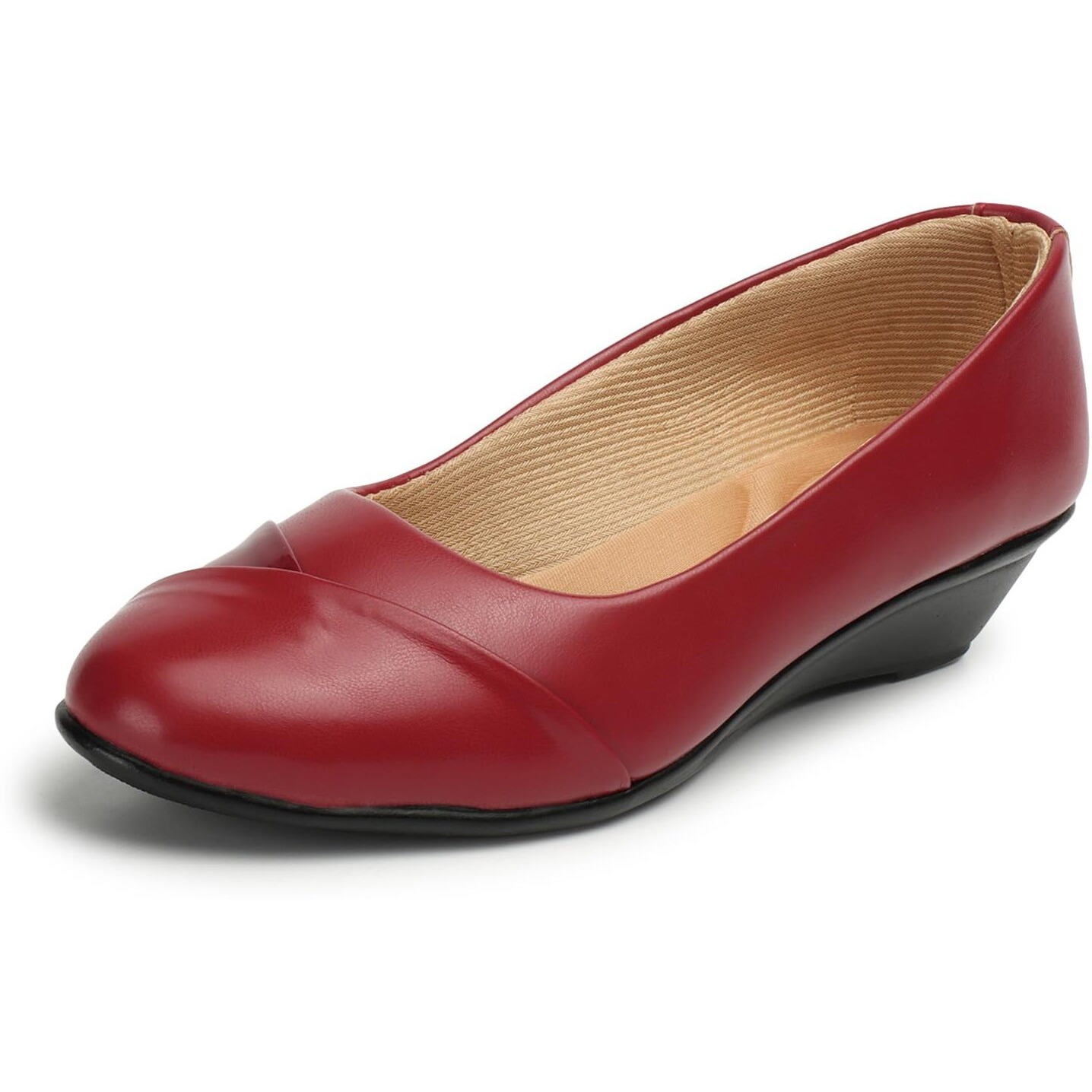 Denill Womens Cheery Red Ballet Flat 8 UK