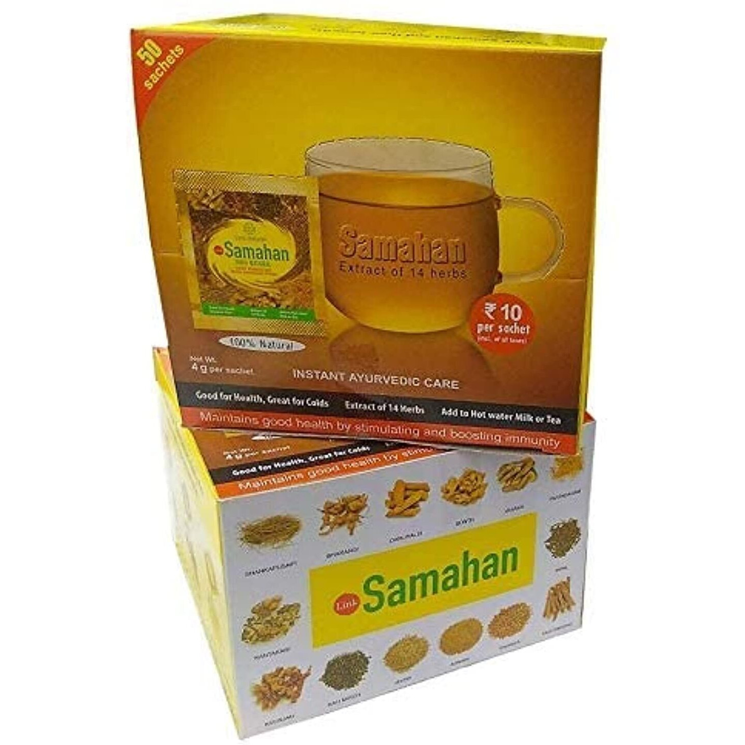 SAMAHAN INSTANT AYURVEDIC CARE-EXTRACT OF 14 HERBS (100 Sachets)
