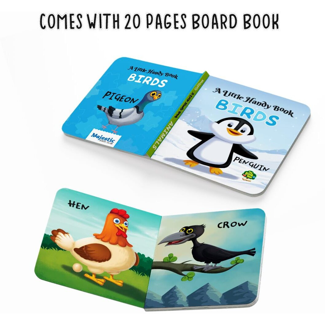 The Book Tree Birds Puzzle Box for Kids I Educational Toy for Kids Age 2+ I 60 Jigsaw Puzzle Pieces and 1 Story Book for Early Learning I A for Children by Majestic Book Club