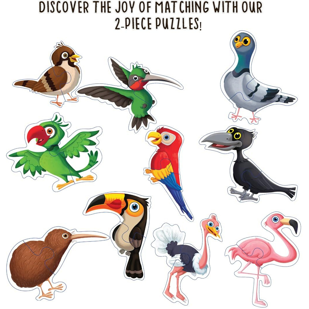 The Book Tree Birds Puzzle Box for Kids I Educational Toy for Kids Age 2+ I 60 Jigsaw Puzzle Pieces and 1 Story Book for Early Learning I A for Children by Majestic Book Club