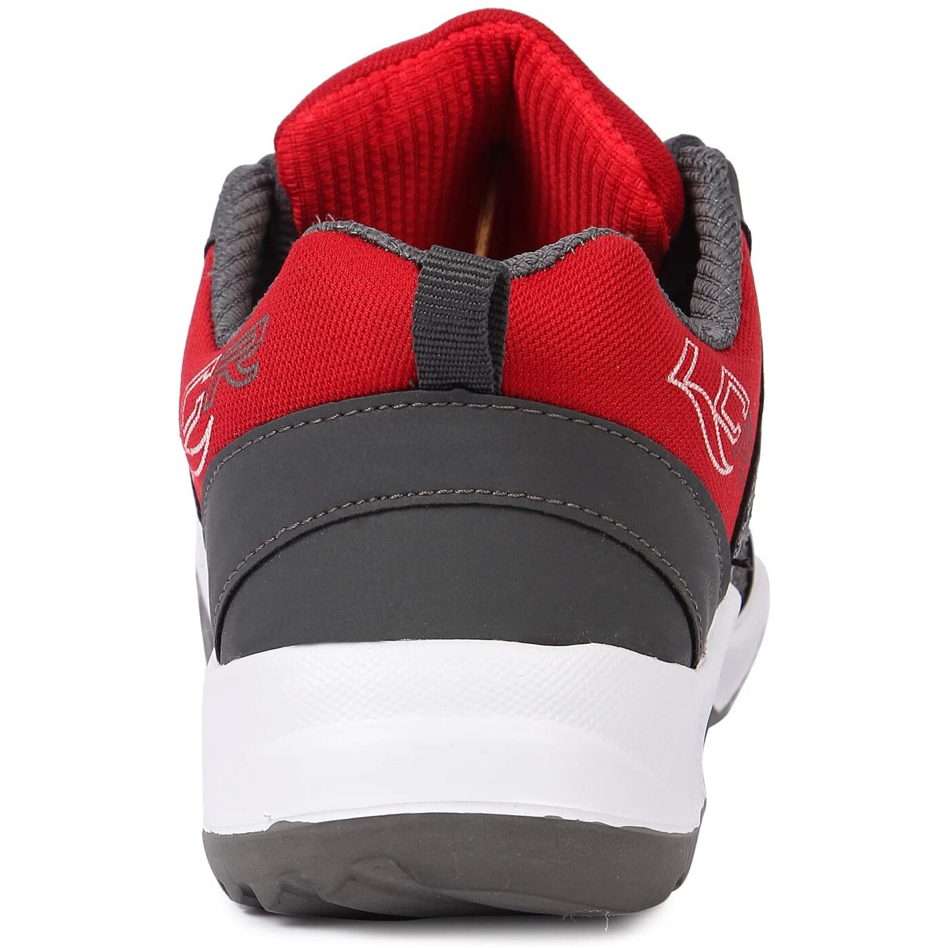 LANCER Mens INDUS-215 Grey RED Running Shoe - 7 UK (INDUS-215DGR-RED-7)