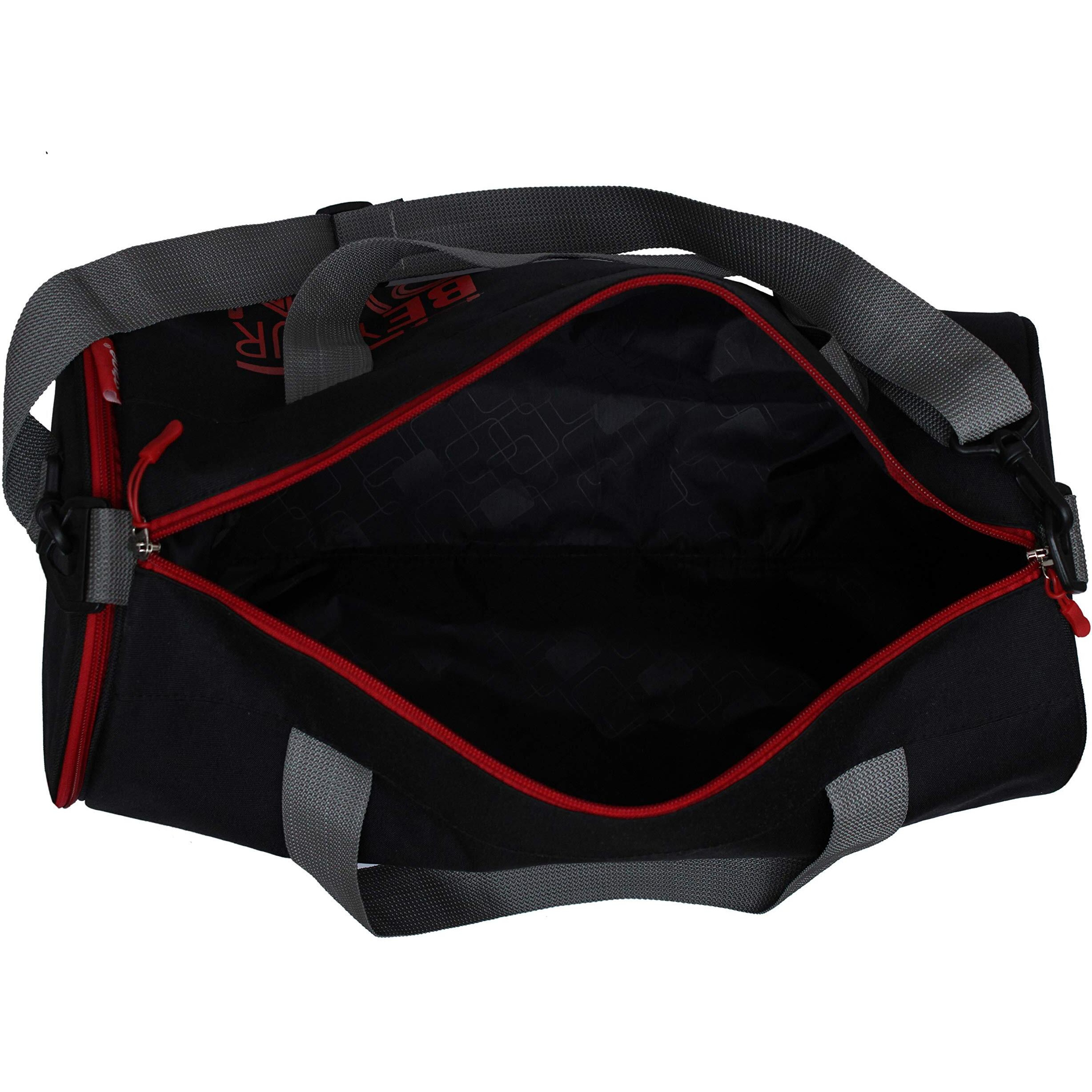Sfane Gym Bags for Men with Separate Shoe Compartment Sports Gym Bag for Women Duffle Bags for Gym, Duffel Bags Sports Bag - Red & Black