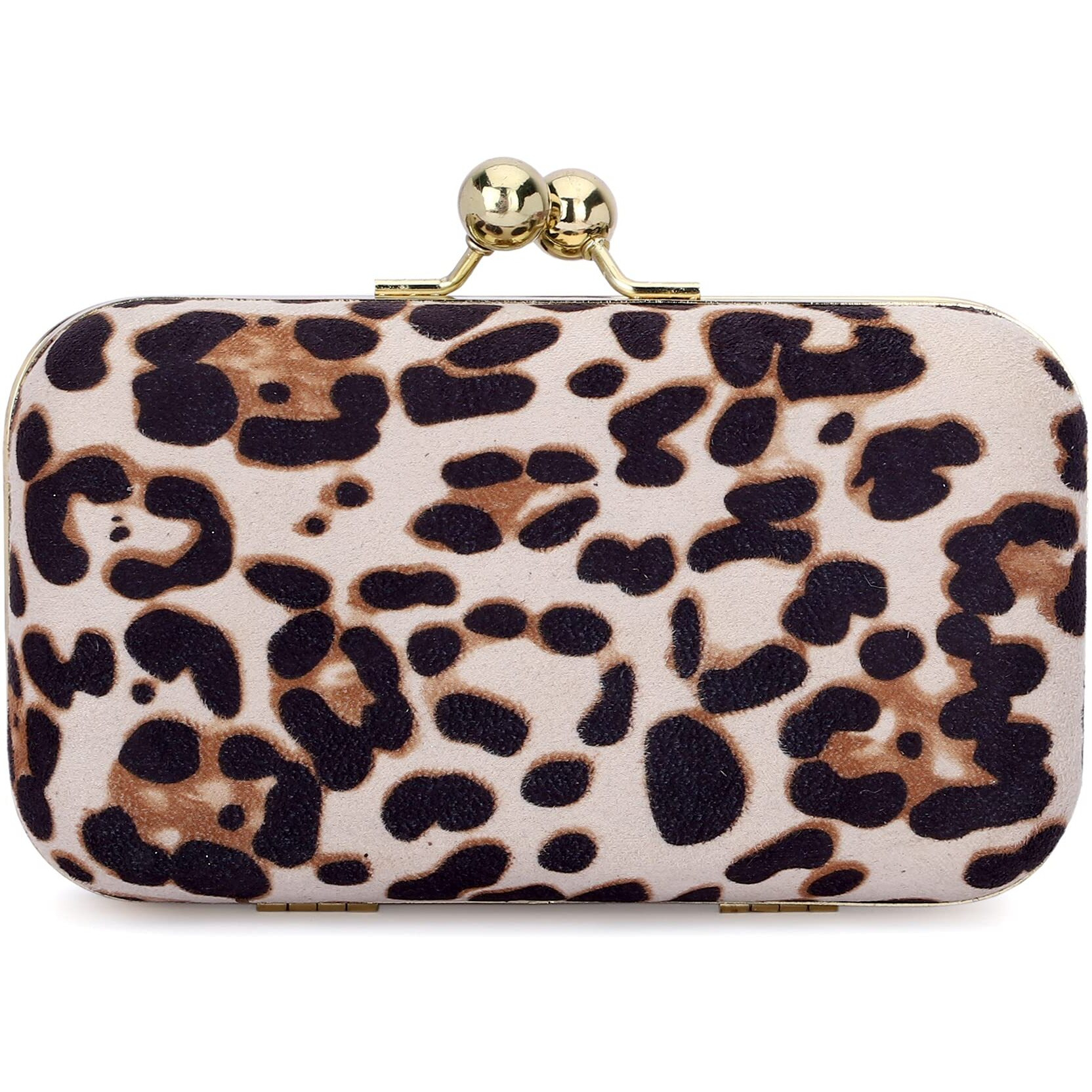 TOOBA Dual Shimmer Beautiful Metallic Box Clutch Bag Purse for Bridal, Casual, Wedding Bag for Women & Girls (Black)