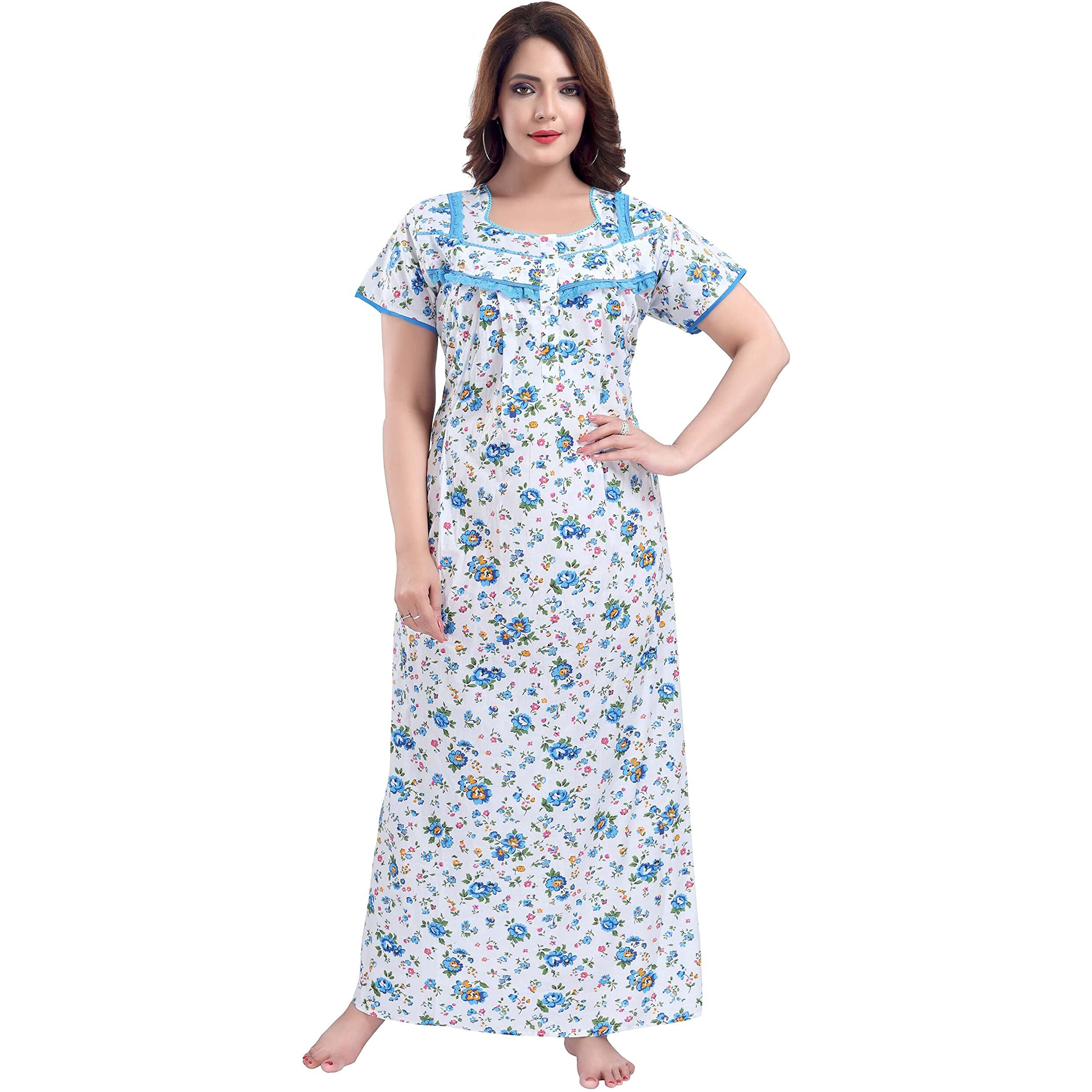 Soulemo Cotton Nighty Color Orange 499XS (Size - XS)