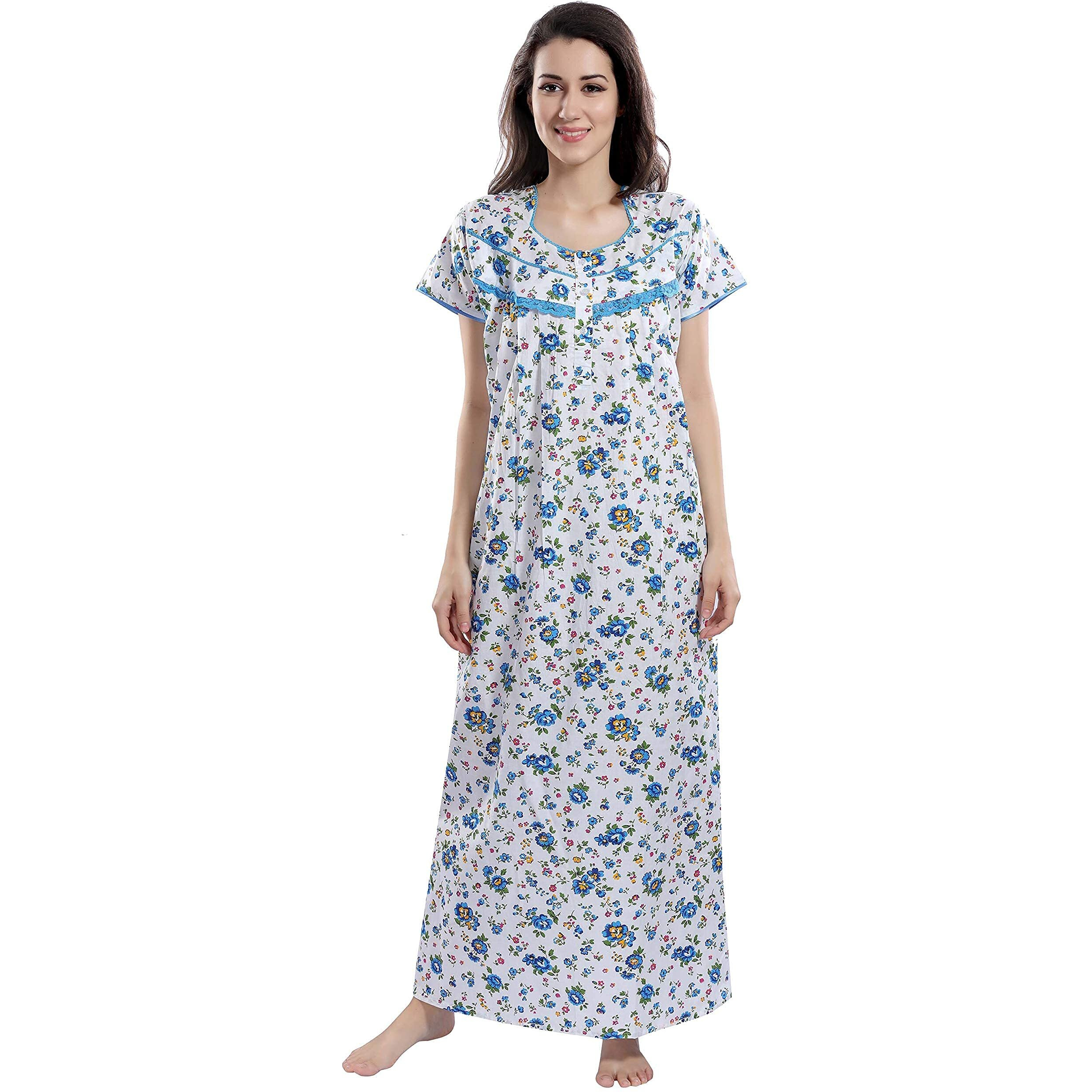 Soulemo Cotton Nighty Color Orange 499XS (Size - XS)