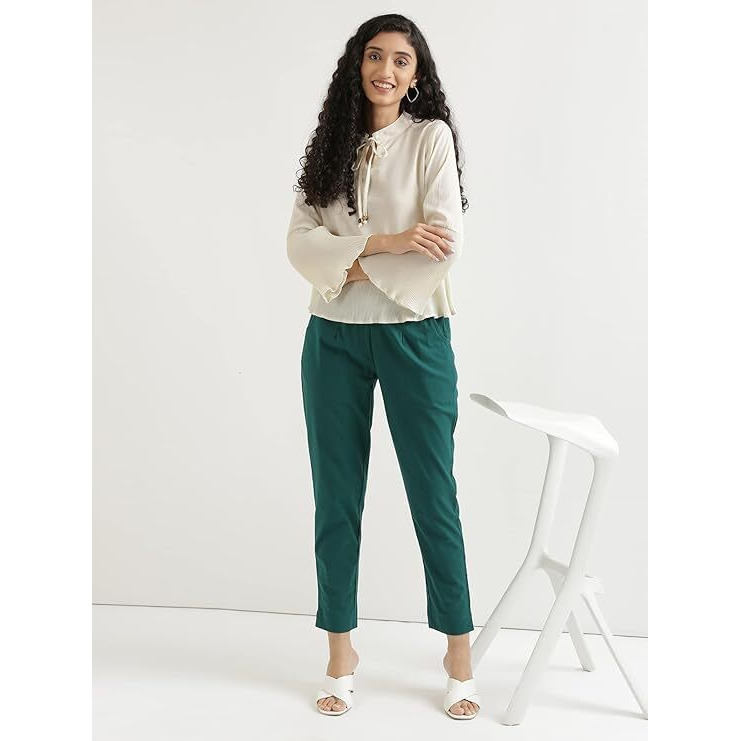 DIGITAL SHOPEE Women s Regular Fit Casual ds-Track-Pants-Green-S_Olive