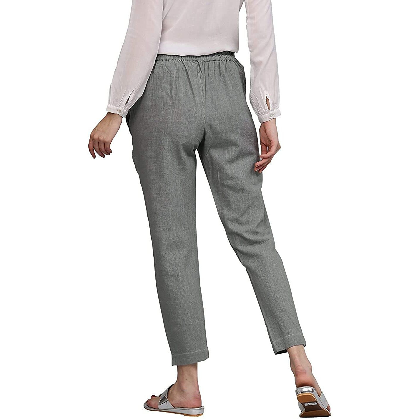 DIGITAL SHOPEE Women s Regular Fit Casual ds-Track-Pants-Grey-4