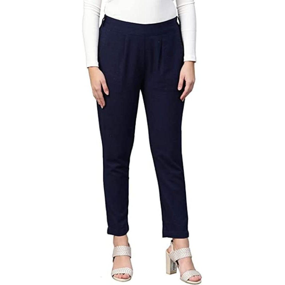 DIGITAL SHOPEE Women Cotton Trouser Pant For Women | Girls Formal Casual Daily Party Office Wear