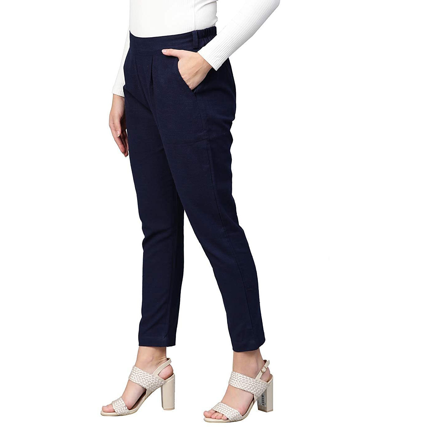 DIGITAL SHOPEE Women Cotton Trouser Pant For Women | Girls Formal Casual Daily Party Office Wear