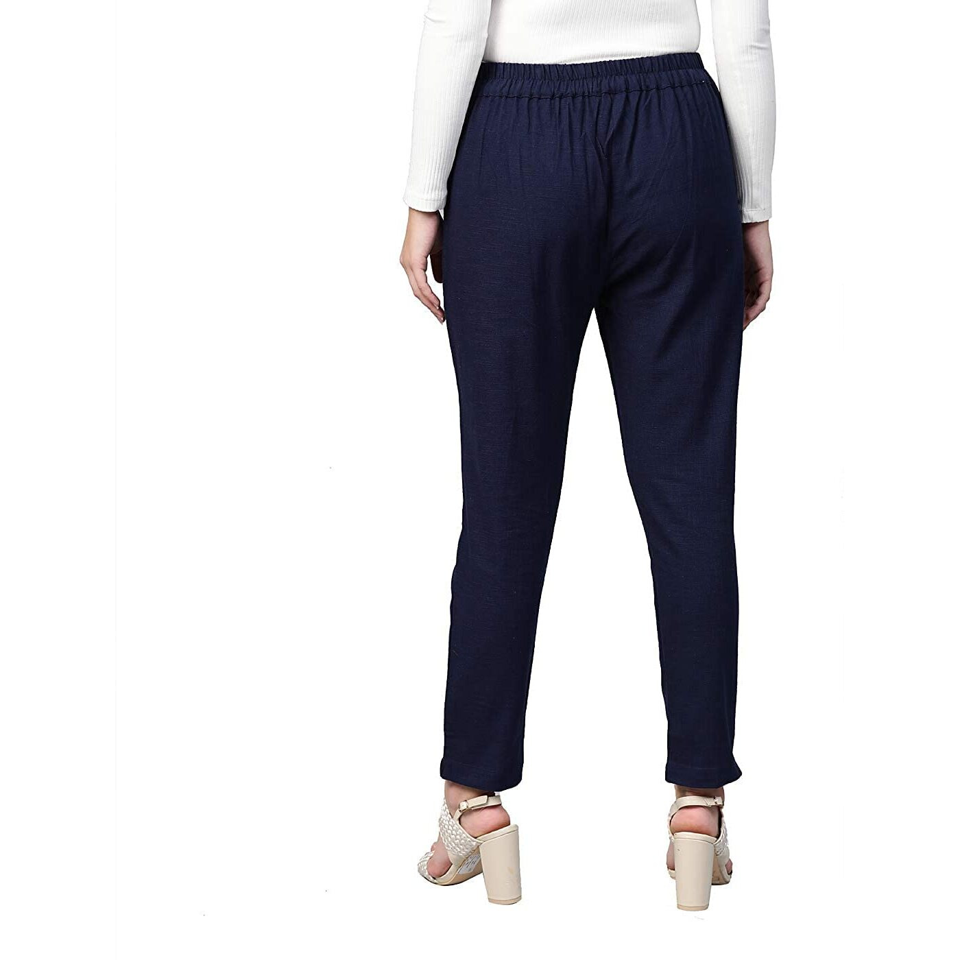 DIGITAL SHOPEE Women Cotton Trouser Pant For Women | Girls Formal Casual Daily Party Office Wear