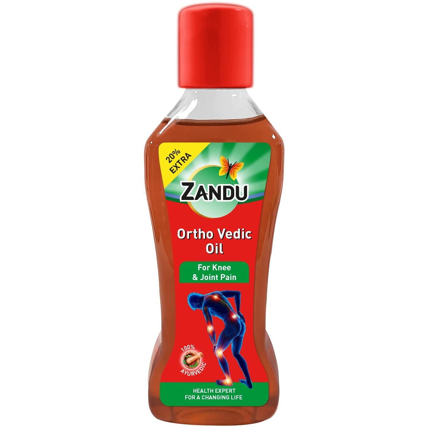 Zandu Ortho Vedic Oil - 120ml | Ayurvedic Oil for Relief from Knee and Joint Pain,Muscle Pain, Osteoarthritis Visible Improvement in 7 days