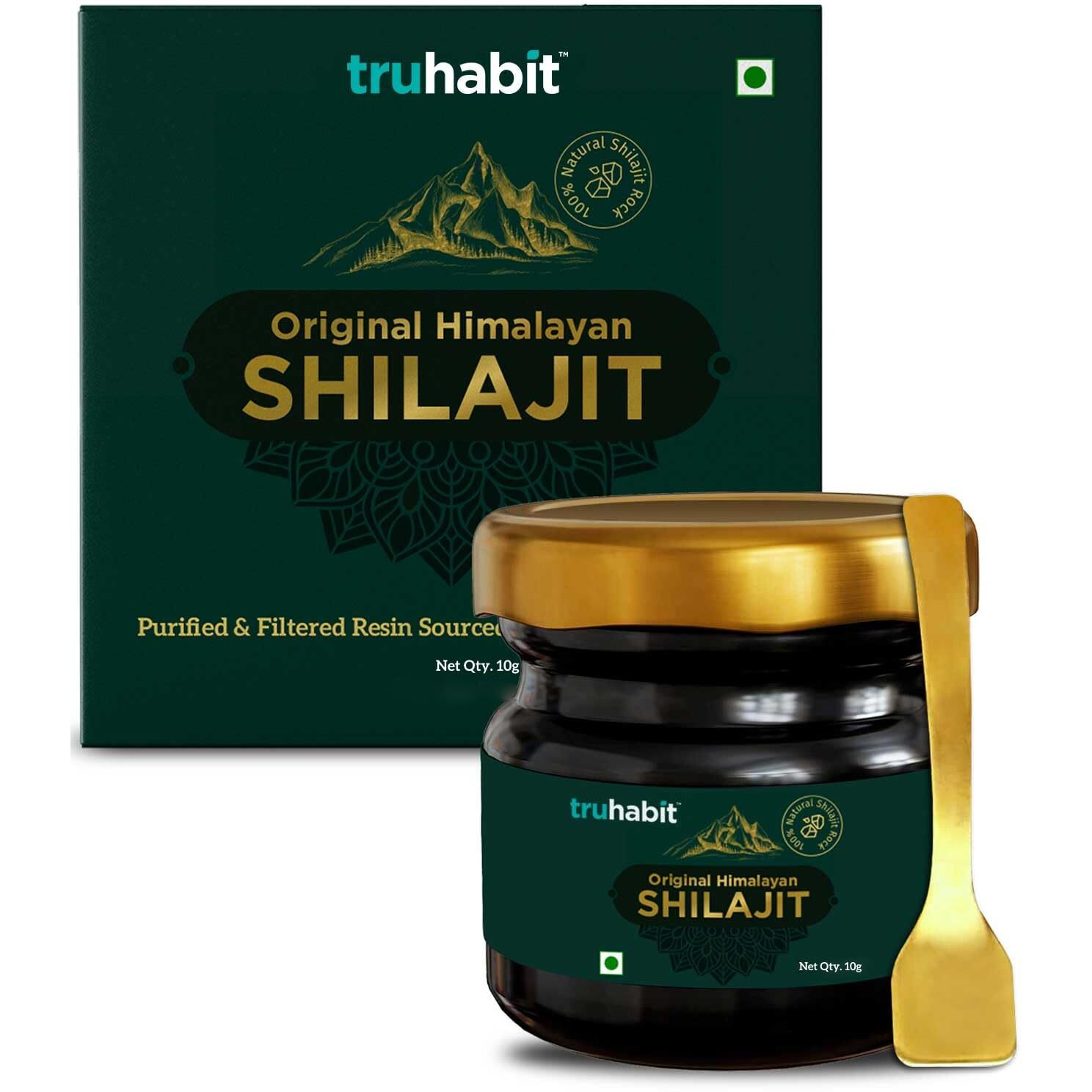 TruHabit Original Himalayan Shilajit, Shilajeet Original, Silajit for Man/Woman (10g), Shilajit Original Resin, Silajit Original Himalayan Natural Stamina Booster