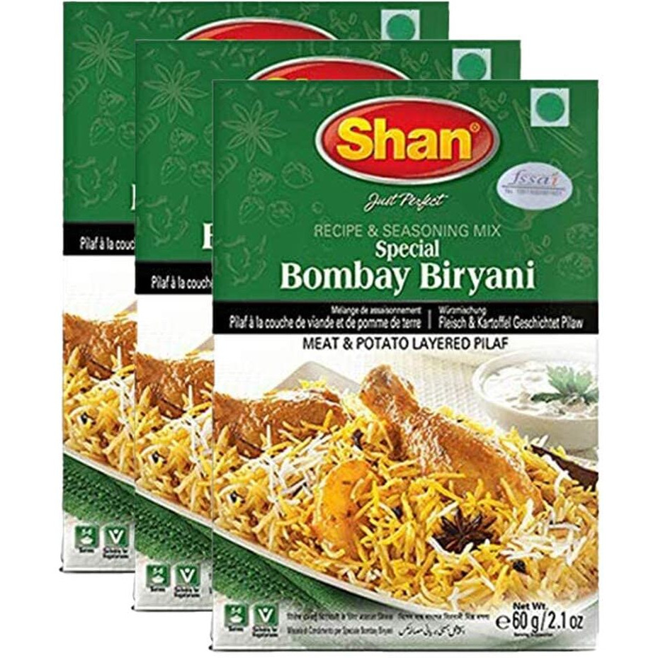 Shan Special Bombay Biryani Masala, 2.12 oz  60 g, 3 Pack
