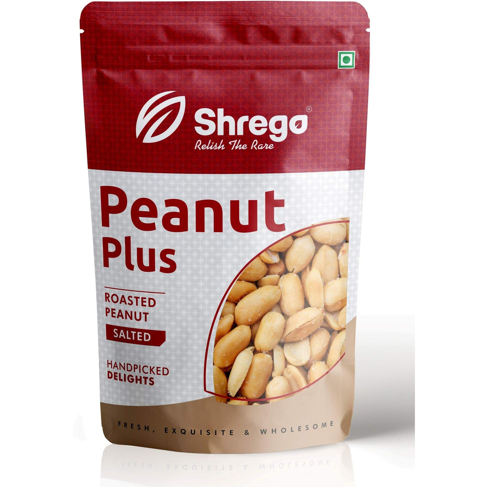 SHREGO Peanut Plus Roasted Peanuts Salted, Snack and Namkeen (6x250g Vacuum Packed) (1500 gm)