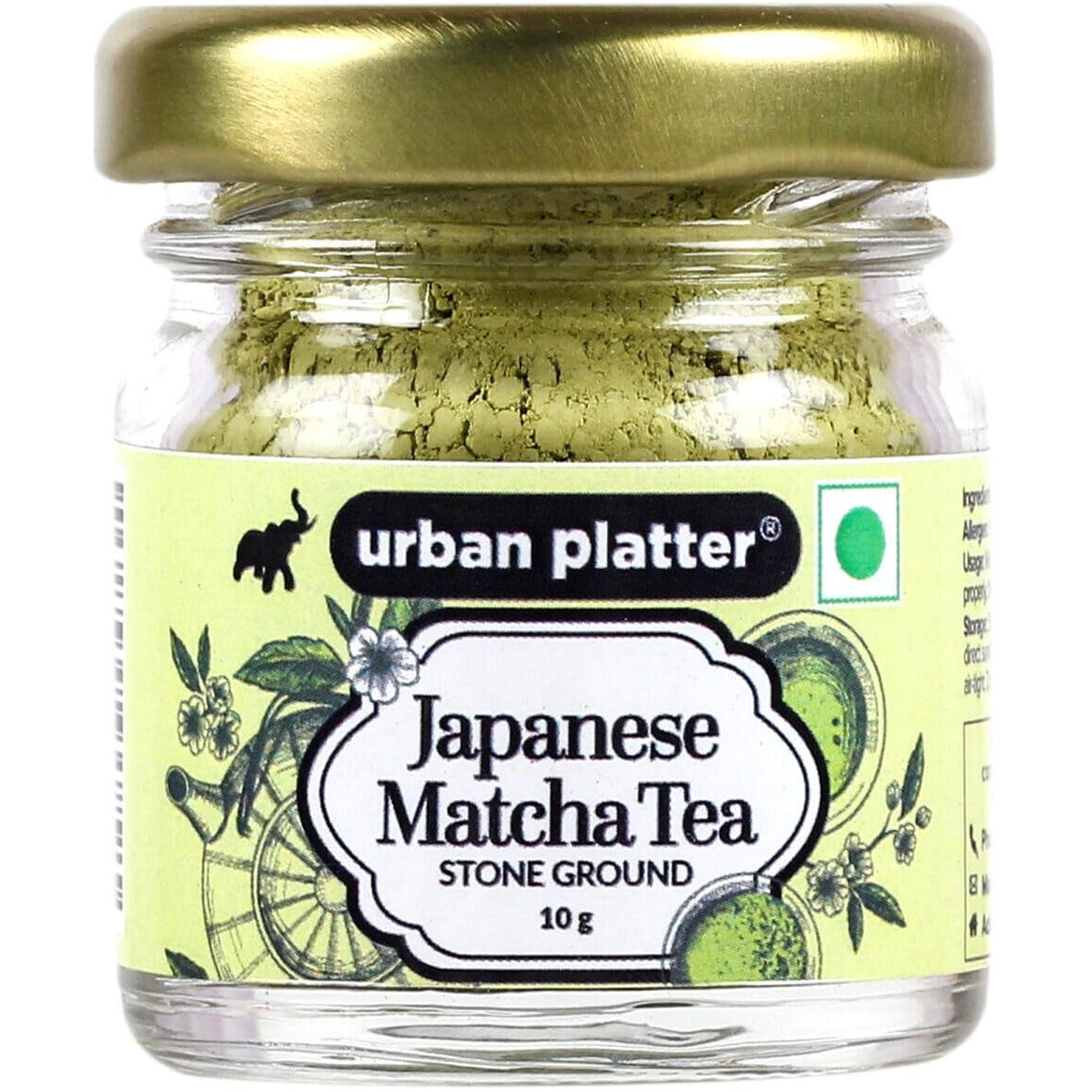 Urban Platter Japanese Matcha Green Tea, 10g [Culinary Grade | Superfood| Fine Stone Ground |High in Anti-oxidants]