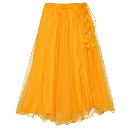 BIBA Girls SOLID STRAIGHT KID(KWWHITE BLOOMS5966_YELLOW_7)