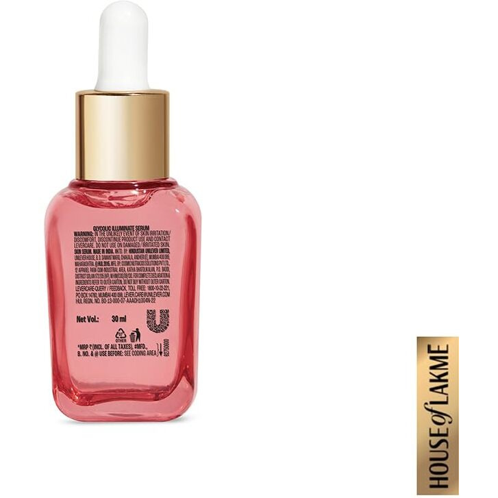 Lakme Glycolic Illuminate Serum with 1% Glycolic Acid Reduces Dullness & Improves Texture, 30 ml