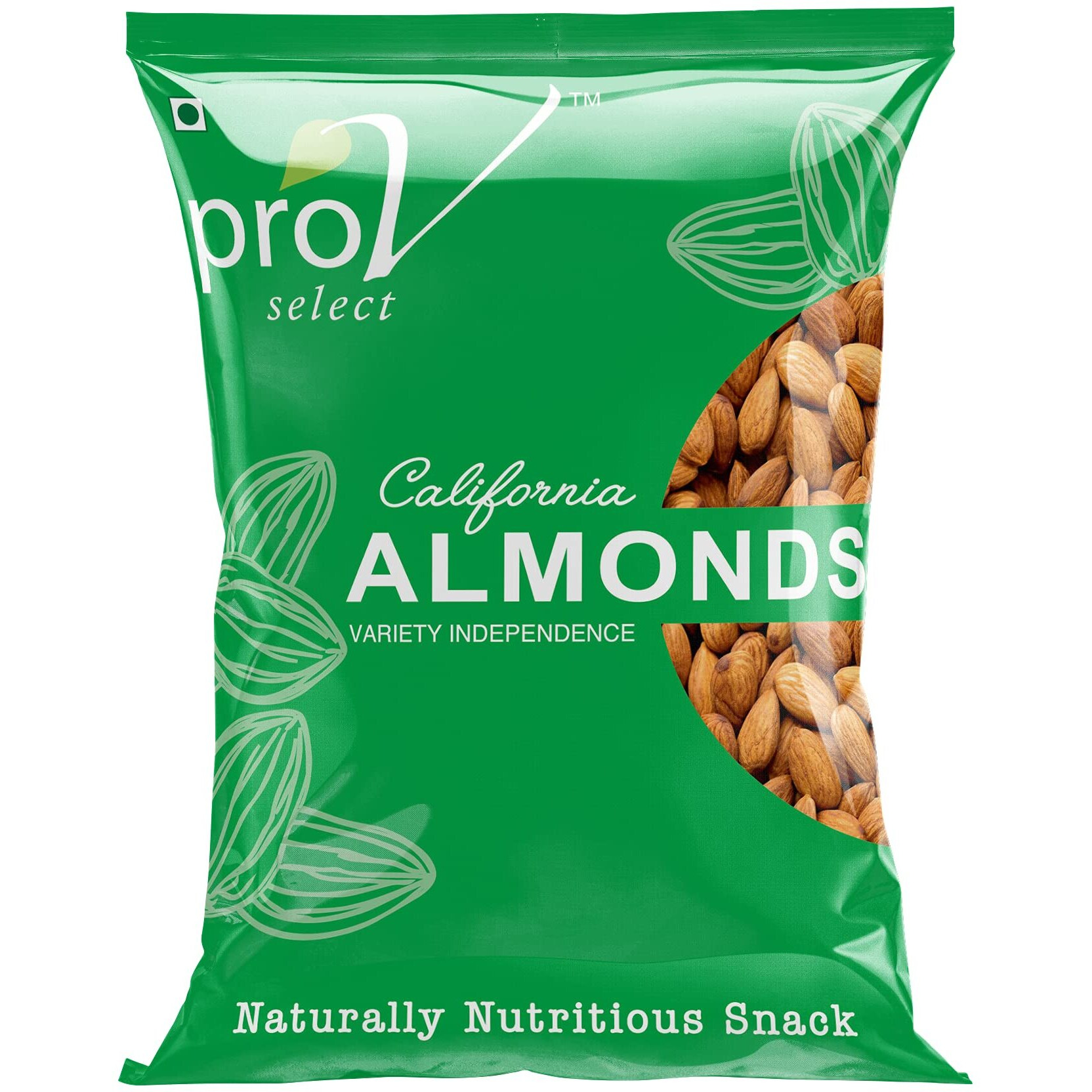 ProV Select - Almond Independence 1Kg| Dry Fruits- California Badam | Value Pack| Rich Source of Protein & High Energy | Crunchy, Healthy & Tasty Nuts | High In Fiber | Chef Sanjeev Kapoors Choice Brand