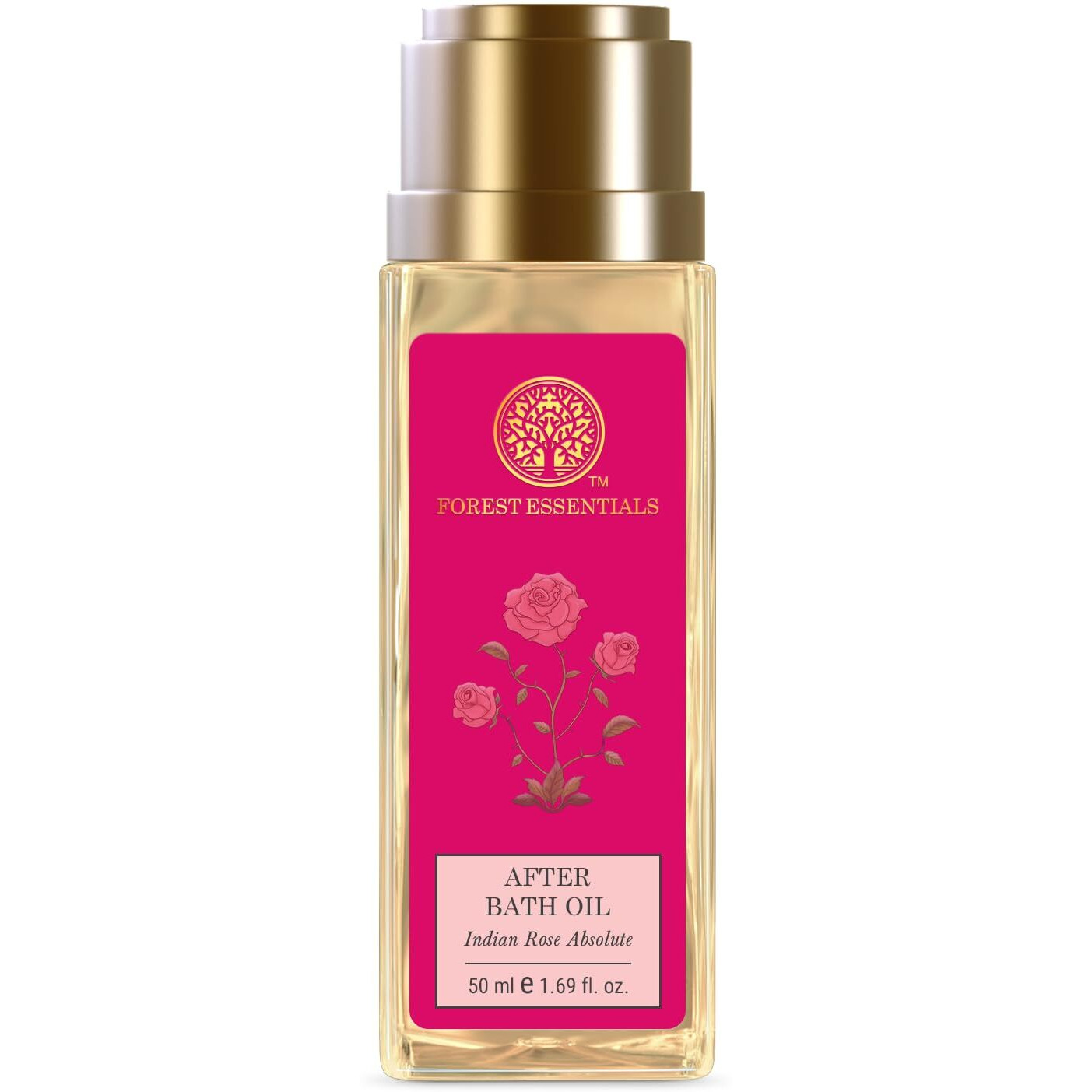 Forest Essentials After Bath Oil Indian Rose Absolute | Ayurvedic Scented Natural After Shower Oil | For Nourished & Moisturised Skin